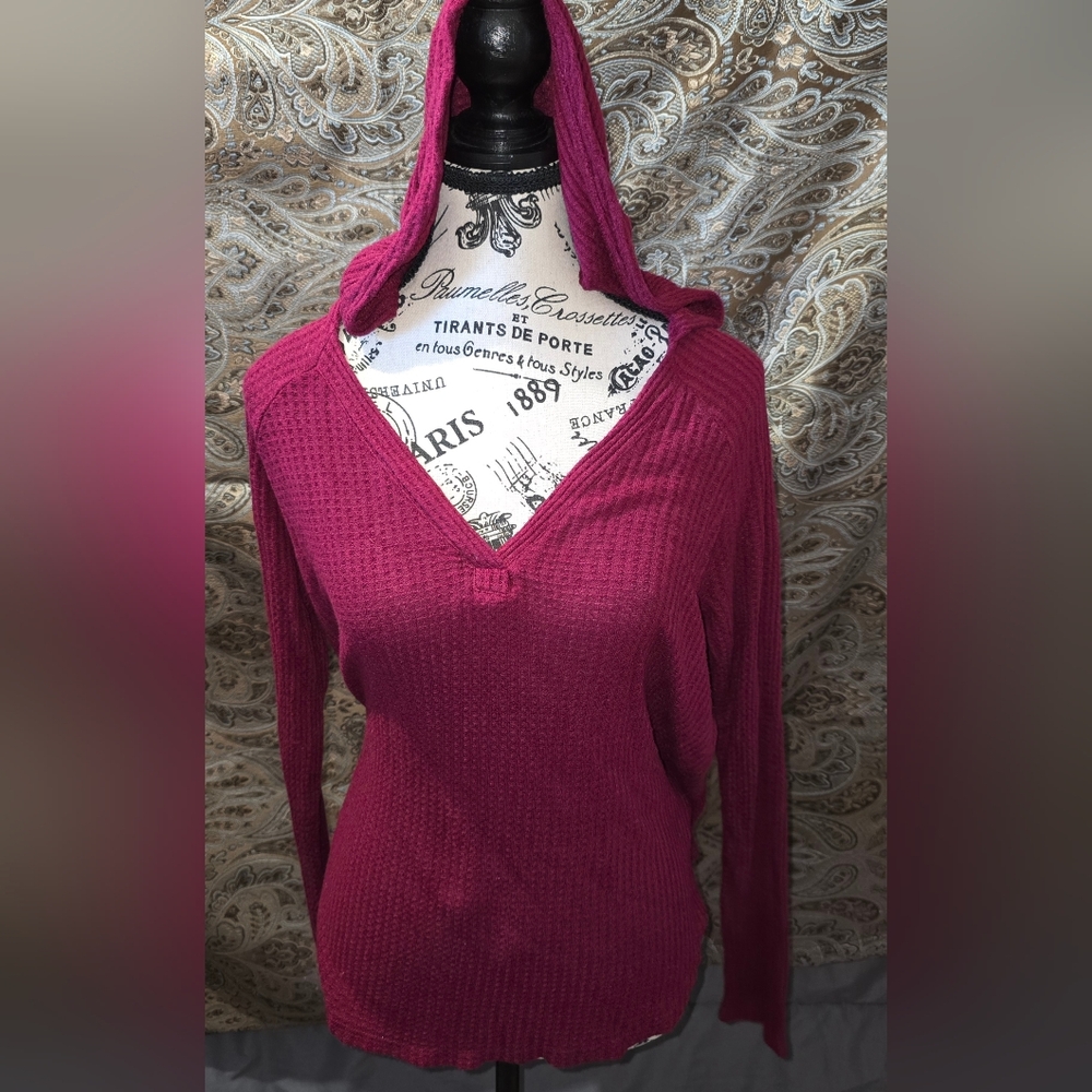 Cable knit forever 22 hooded cardigan sweater